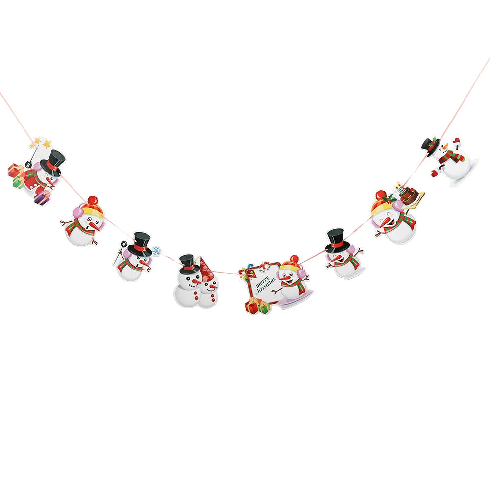 2M Christmas Decoration Santa Claus Flag Raising Xmas Tree Pendant for Home Decor 2026 New Year Party Gift Navidad Accessories