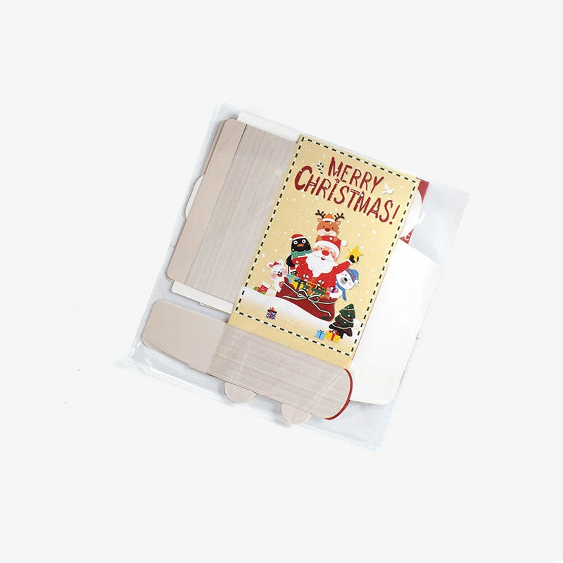 3/6pcs Merry Christmas Candy Gift Boxes Magic Book Santa Claus Gift Packing Box Bag Navidad New Year Xmas Party Decoration 2024