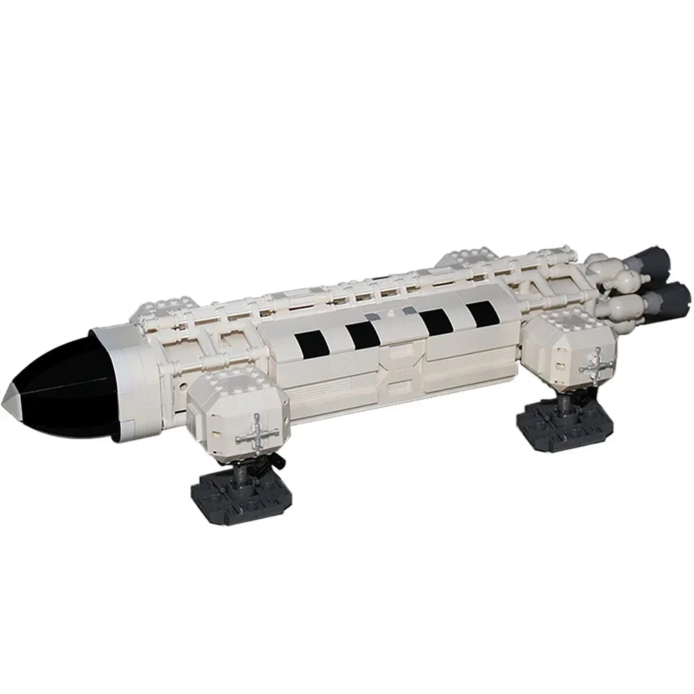 MOC New Space 1999 Eagle Spaceship Spaceport Building Blocks The Shuttle Launch Center Aircraft Bricks Idea Toys Children Gifts