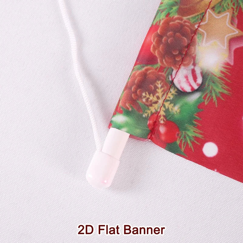 4pcs Christmas Hanging Flag Oranment Christmas Decorations for Home 2025 Xmas Hanging Pendant Navidad Noel Gifts New Year 2026