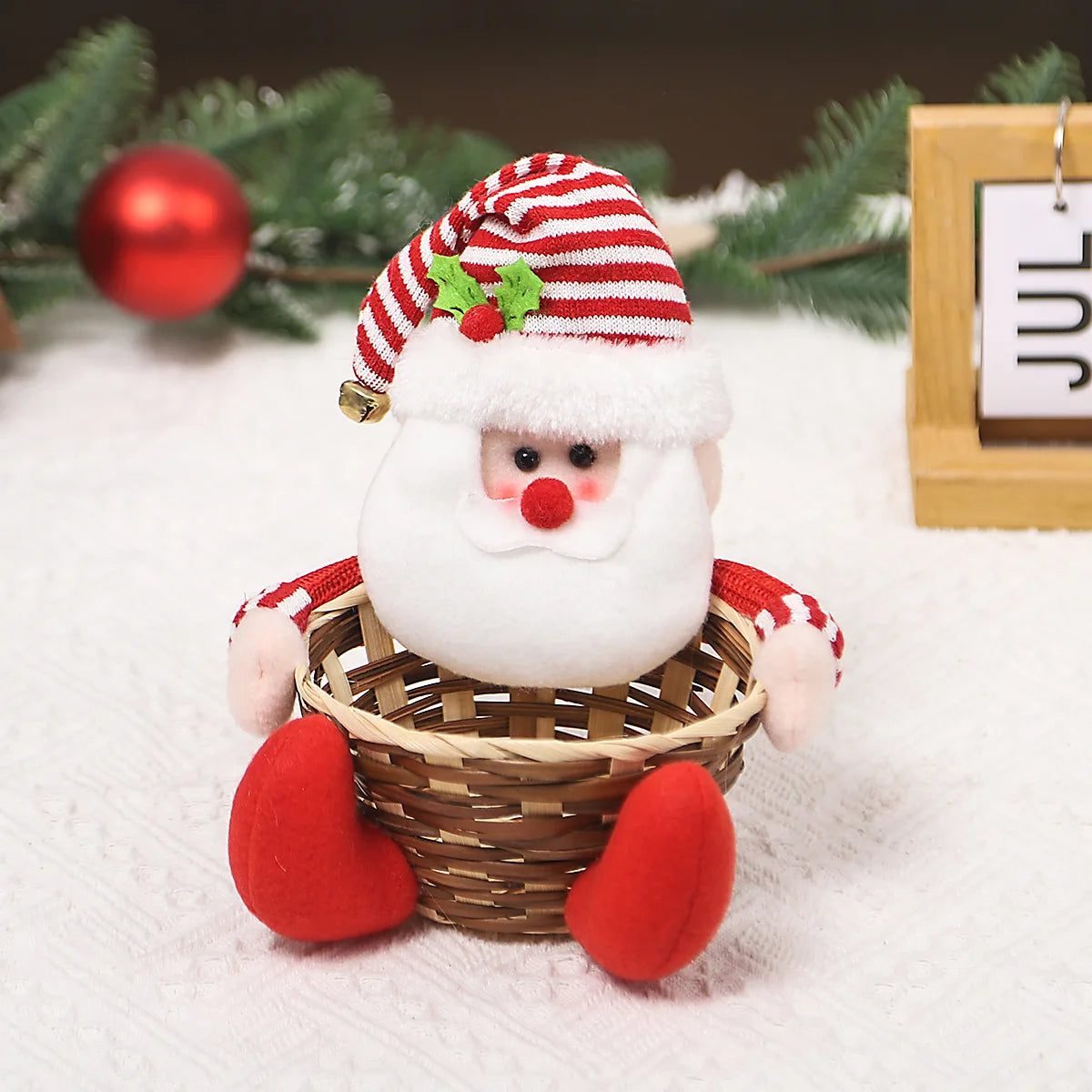 Christmas Decoration Candy Basket Christmas Tabletop Decoration Children Candy Basket Christmas Decoration Small Candy Box