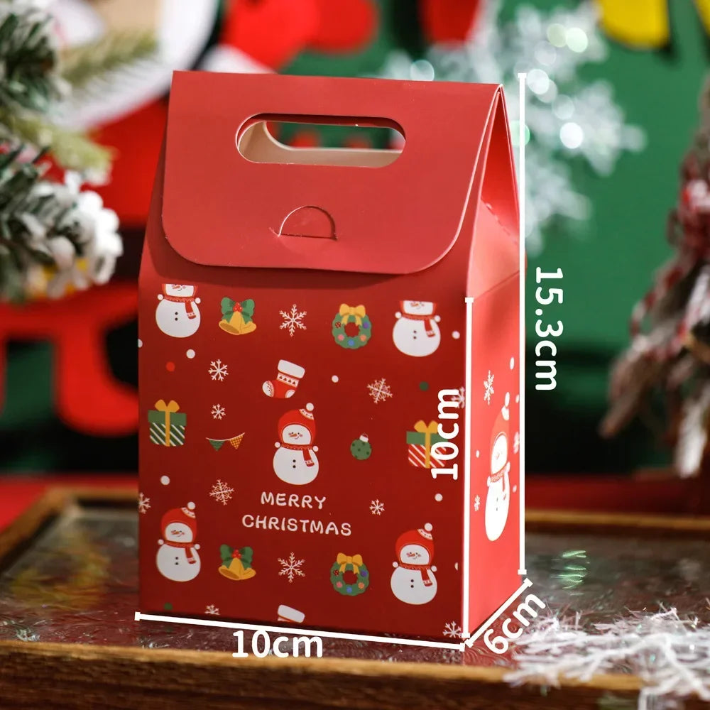 Christmas Gift Bags Small Gifts Cookies Colourful Boxes Christmas Eve Handheld Candy Boxes Father Christmas Christmas Gifts