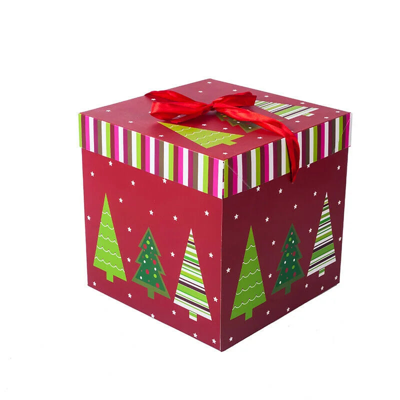 Christmas Gift Boxes Packing Gift Merry Christmas Decorative Carton For Xmas Home Party Decor Navidad New Year Candy Box Case