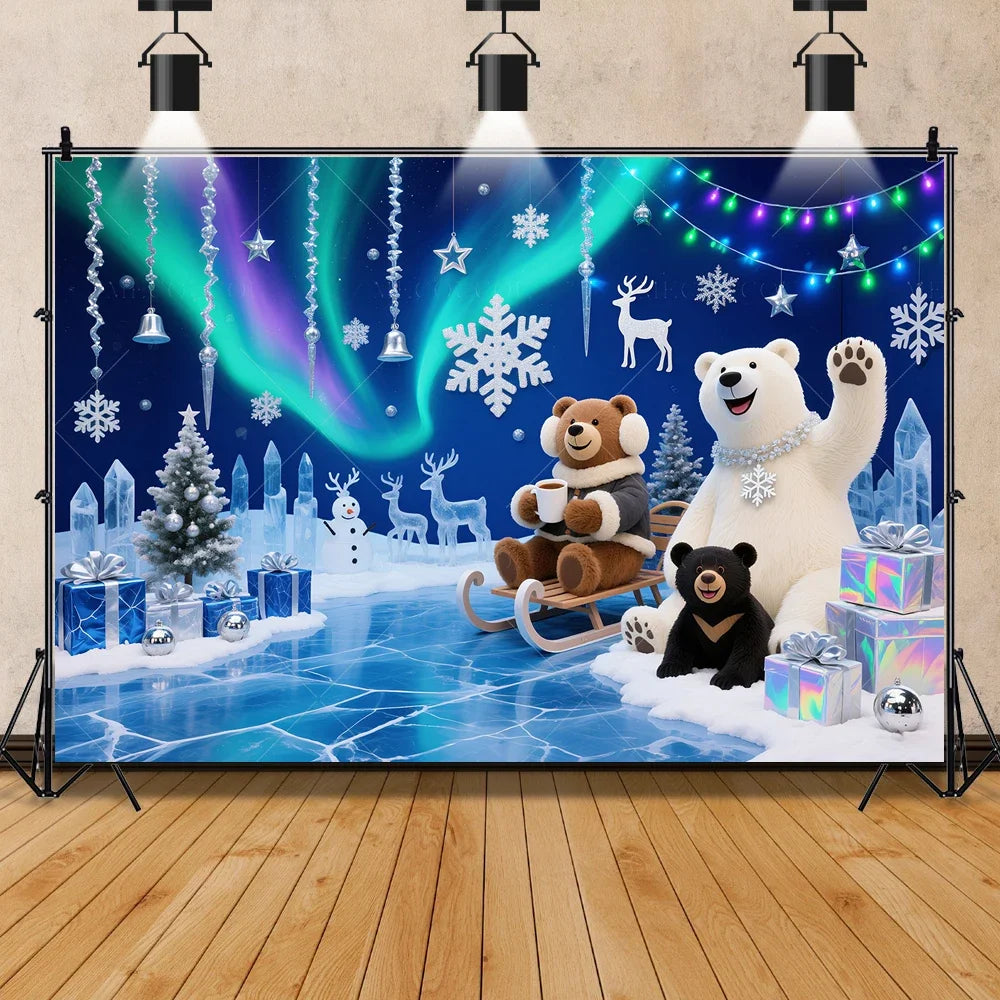 2025 New Year Christmas Background Customized Family Party Decoration Banner Provide Portrait Photography Studio Shooting Props