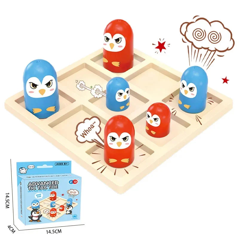 Mini Advanced Tic Tac Toe Board Game for Family Fun Interactive Puzzle Game Perfect for Friends Party Birthday Gifts