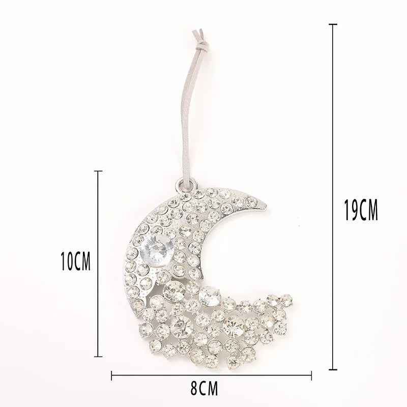 Christmas Crystal Clear Acrylic Snowflake Walking Stick Xmas Tree Pendant Ornaments Christmas Decoration For Home Navidad Noel