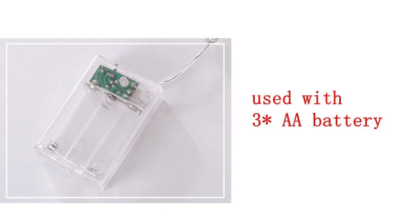 Christmas Fairy Light Snowflake LED String Light Garland Decoration for Home Xmas Santa Claus Gifts New Year Ornament