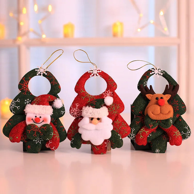 Christmas Decorations for Home Lovely Faceless doll Hanging Pendant Christmas Tree DIY Decor Ornaments Xmas New Year Gifts Kids