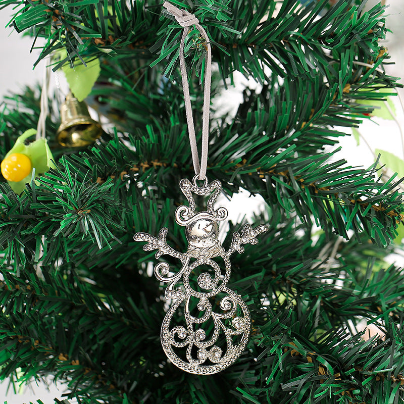 Christmas Crystal Clear Acrylic Snowflake Walking Stick Xmas Tree Pendant Ornaments Christmas Decoration For Home Navidad Noel