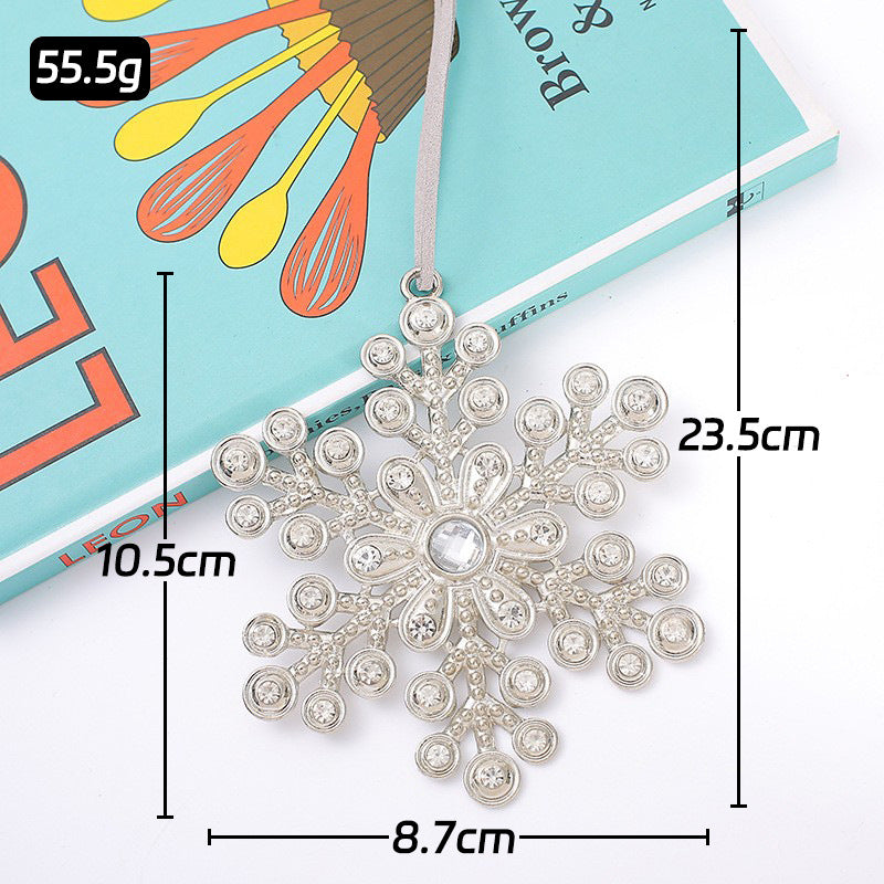 Christmas Crystal Clear Acrylic Snowflake Walking Stick Xmas Tree Pendant Ornaments Christmas Decoration For Home Navidad Noel