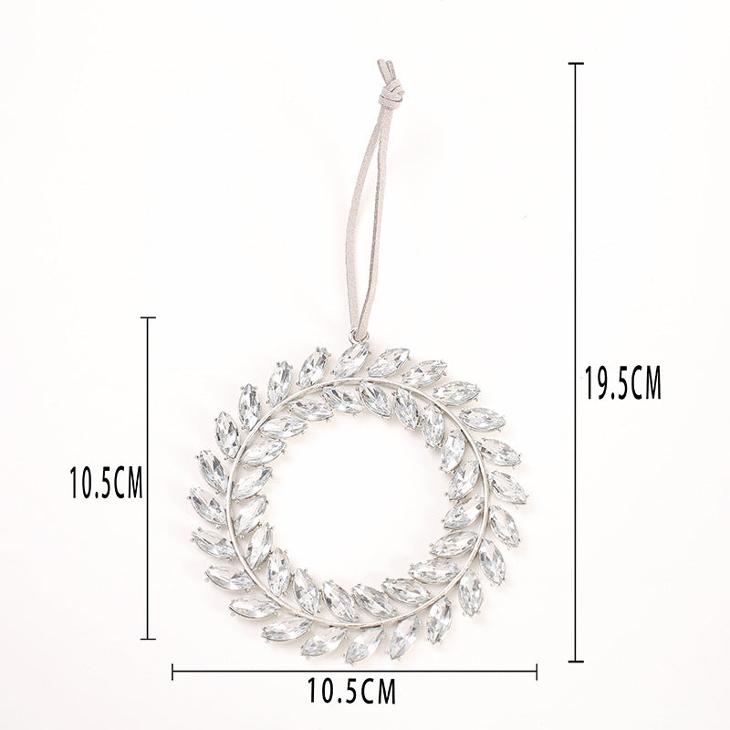 Christmas Crystal Clear Acrylic Snowflake Walking Stick Xmas Tree Pendant Ornaments Christmas Decoration For Home Navidad Noel