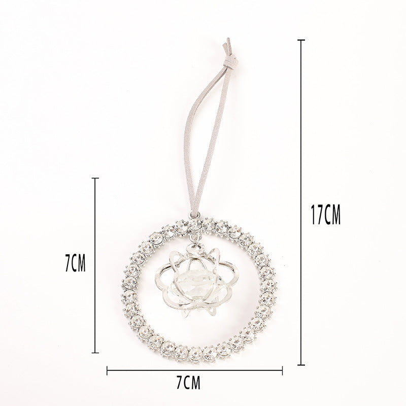 Christmas Crystal Clear Acrylic Snowflake Walking Stick Xmas Tree Pendant Ornaments Christmas Decoration For Home Navidad Noel