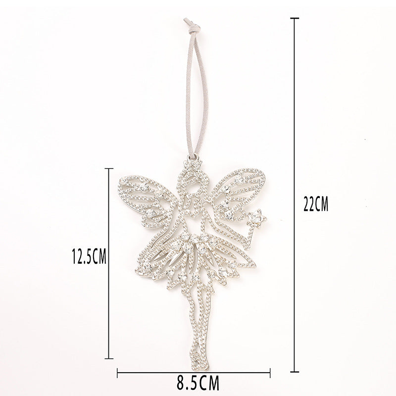 Christmas Crystal Clear Acrylic Snowflake Walking Stick Xmas Tree Pendant Ornaments Christmas Decoration For Home Navidad Noel