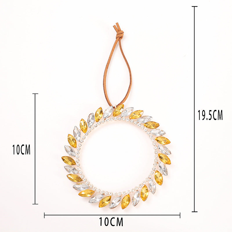 Christmas Crystal Clear Acrylic Snowflake Walking Stick Xmas Tree Pendant Ornaments Christmas Decoration For Home Navidad Noel