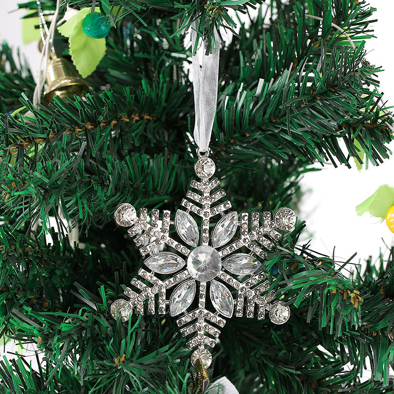 Christmas Crystal Clear Acrylic Snowflake Walking Stick Xmas Tree Pendant Ornaments Christmas Decoration For Home Navidad Noel