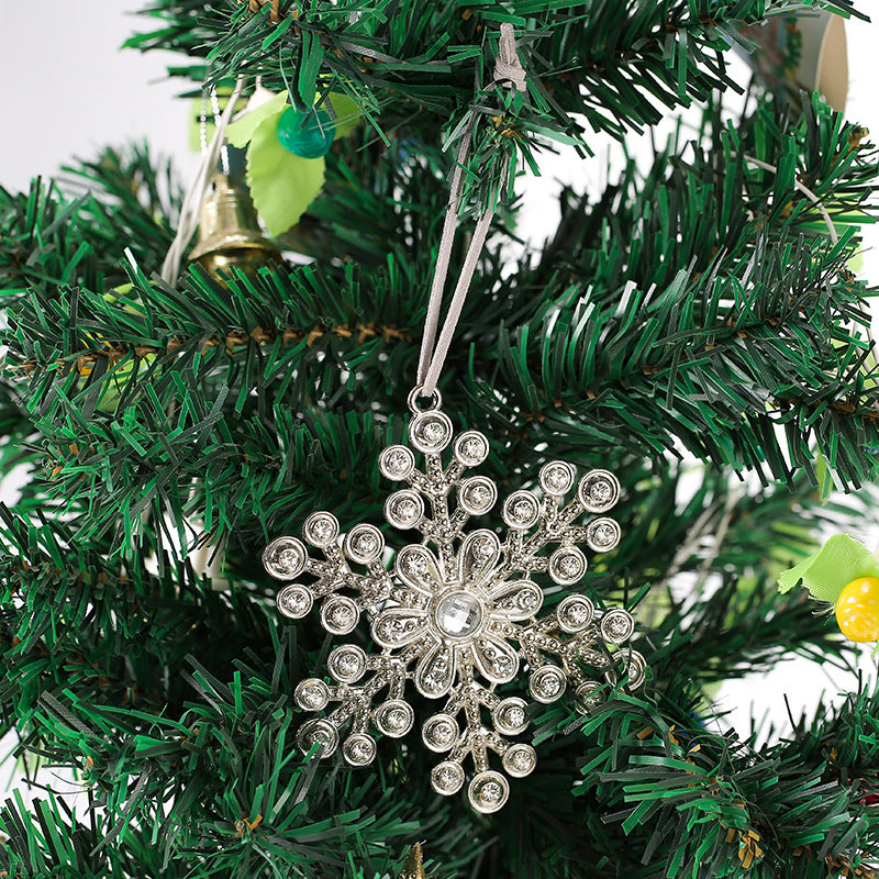 Christmas Crystal Clear Acrylic Snowflake Walking Stick Xmas Tree Pendant Ornaments Christmas Decoration For Home Navidad Noel