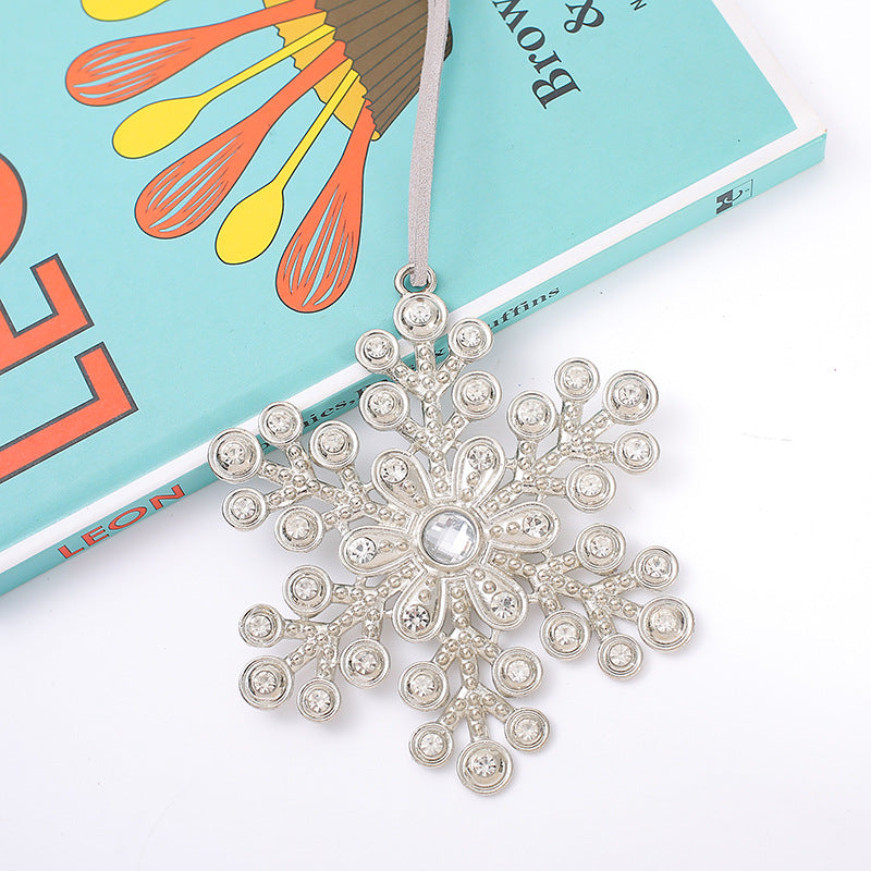 Christmas Crystal Clear Acrylic Snowflake Walking Stick Xmas Tree Pendant Ornaments Christmas Decoration For Home Navidad Noel