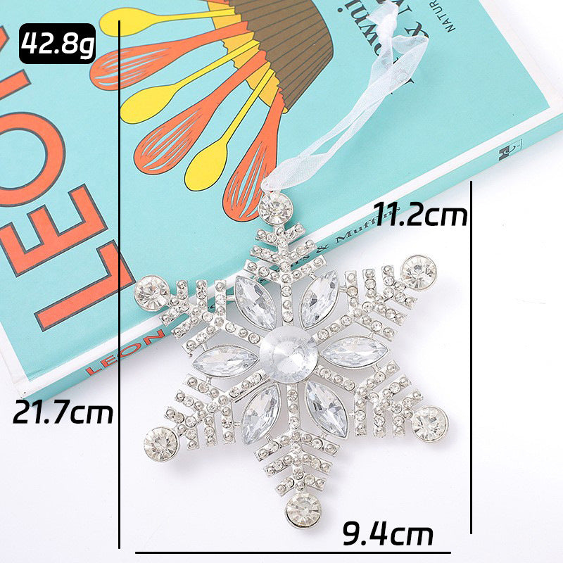 Christmas Crystal Clear Acrylic Snowflake Walking Stick Xmas Tree Pendant Ornaments Christmas Decoration For Home Navidad Noel