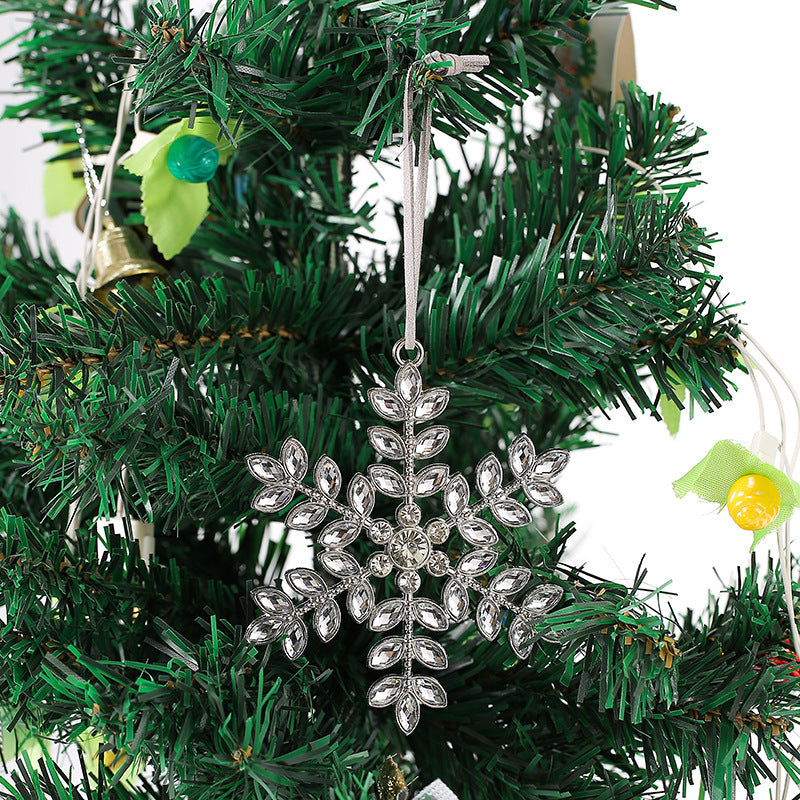 Christmas Crystal Clear Acrylic Snowflake Walking Stick Xmas Tree Pendant Ornaments Christmas Decoration For Home Navidad Noel