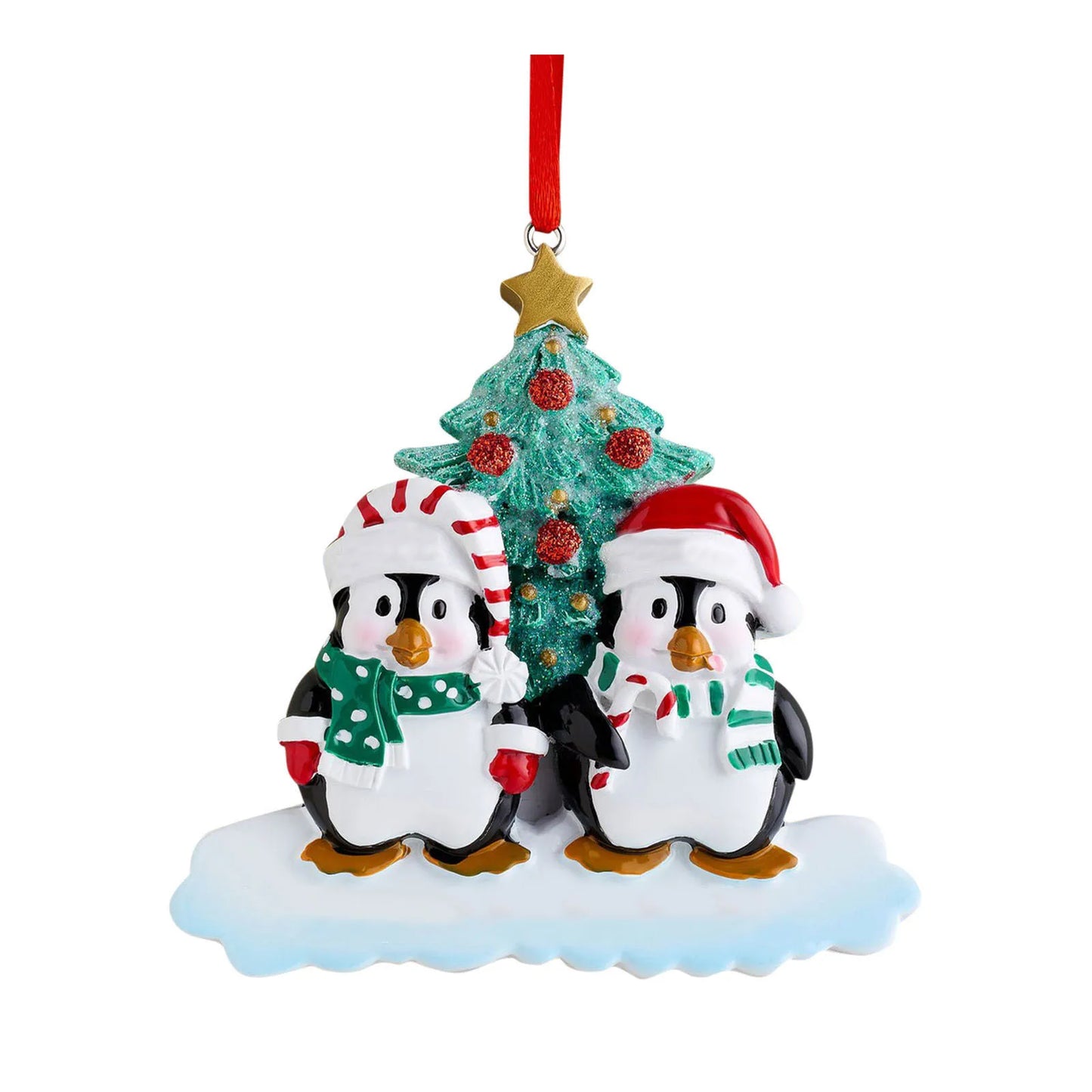 Personalized Family Christmas Ornament Cute Penguin Holiday Winter Gift 2021  Family Ornament Christmas Tree Decorations