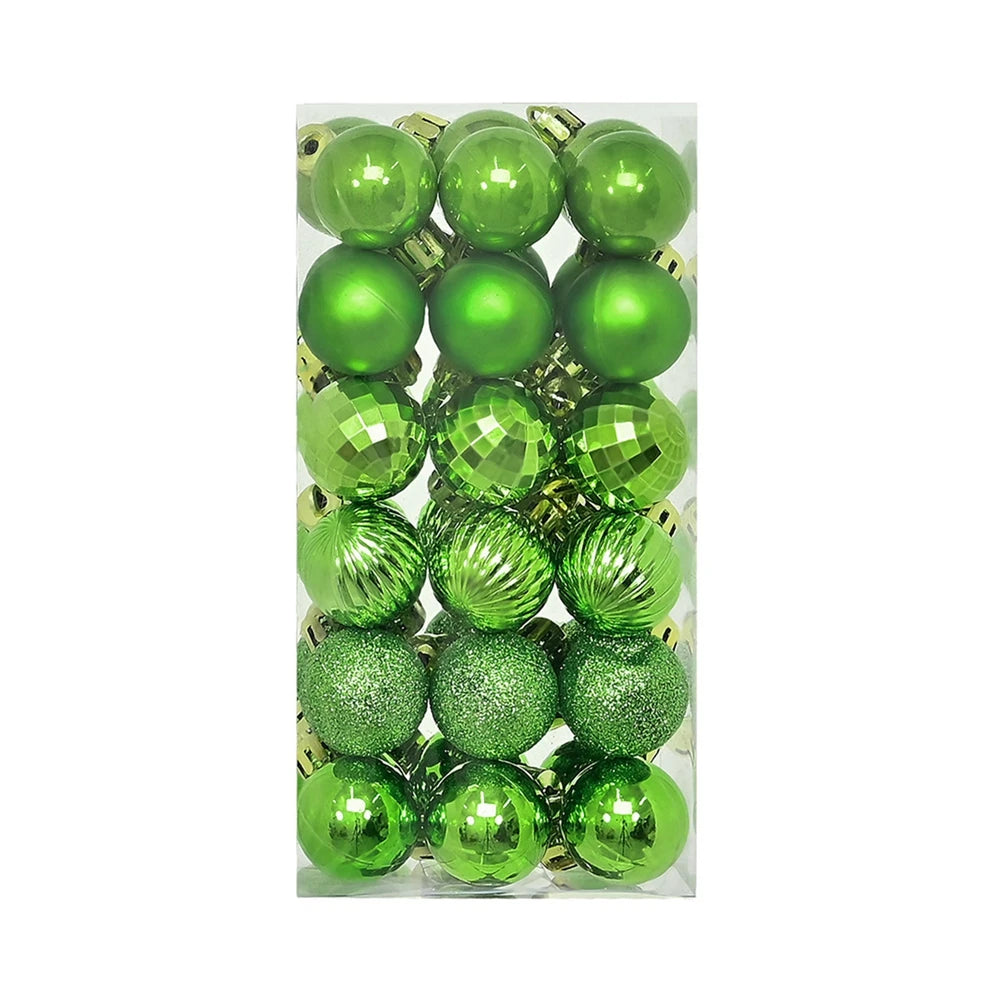 36Pcs Christmas Balls New Year Party Decoration Xmas Tree Ornaments Christmas Hanging Ornament Home Decor Gifts Navidad