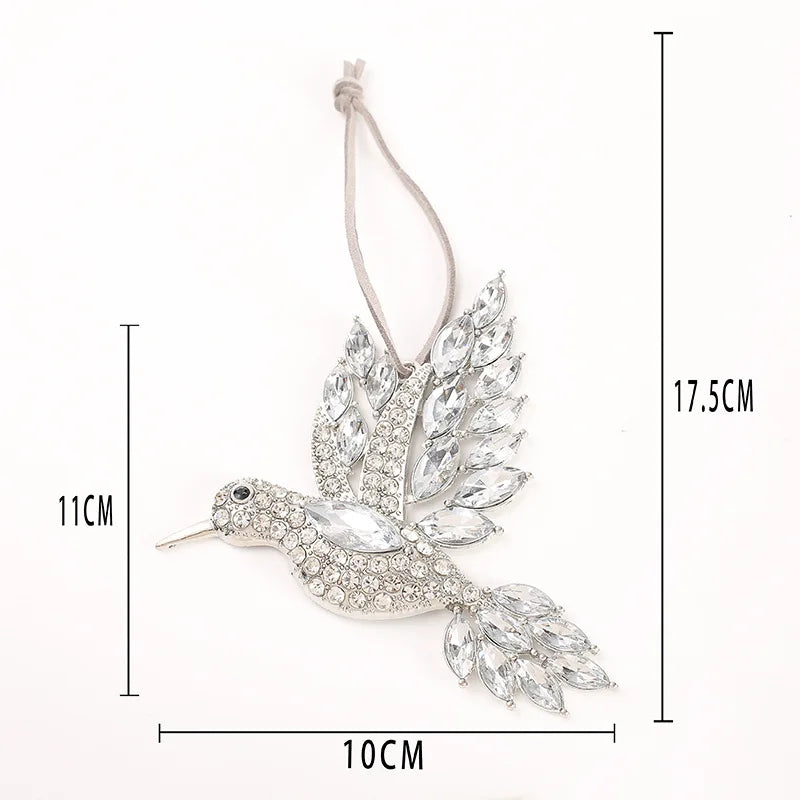 Christmas Crystal Clear Acrylic Snowflake Walking Stick Xmas Tree Pendant Ornaments Christmas Decoration For Home Navidad Noel