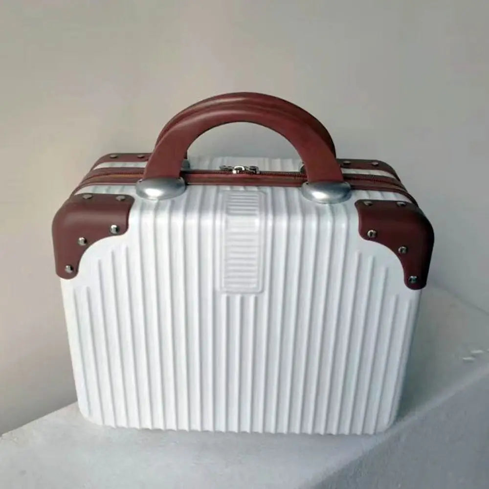 14 inch Lightweight Mini Travel Suitcase Cosmetic Box Waterproof Hand Luggage Organizer Makeup Case Protable Small Boarding Case