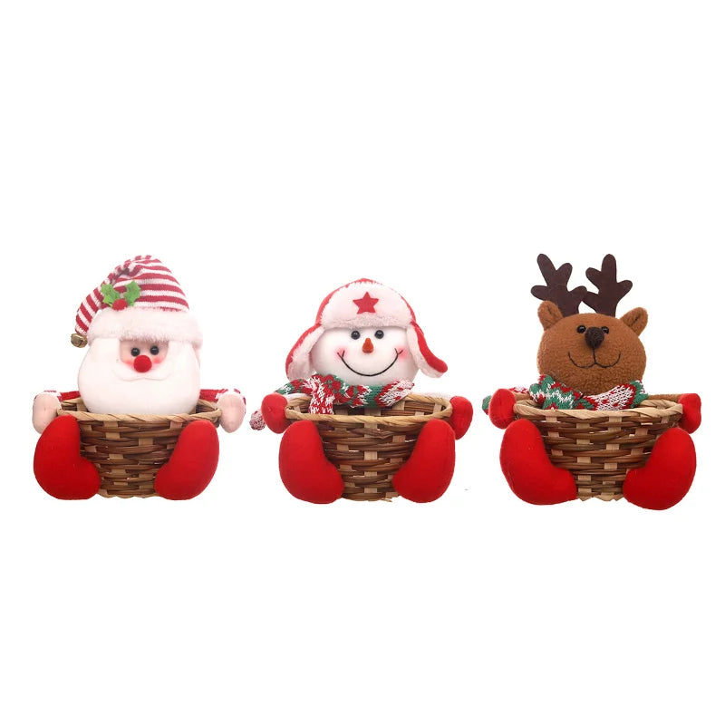 Christmas Decoration Candy Basket Christmas Tabletop Decoration Children Candy Basket Christmas Decoration Small Candy Box