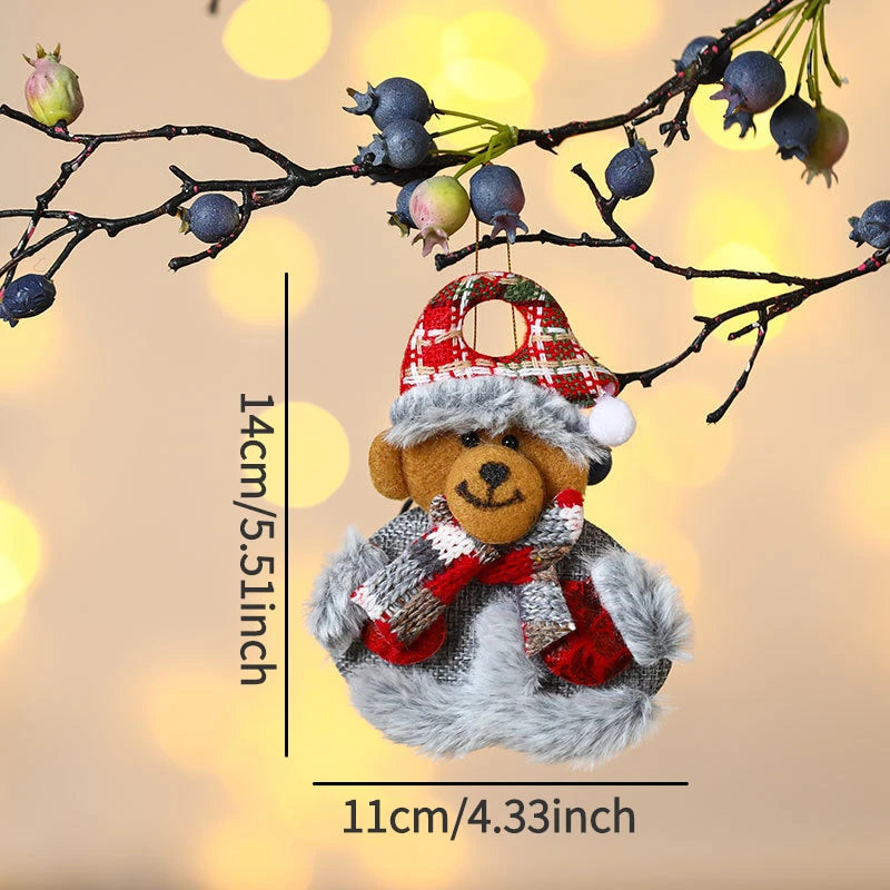 Christmas Decorations for Home Lovely Faceless doll Hanging Pendant Christmas Tree DIY Decor Ornaments Xmas New Year Gifts Kids