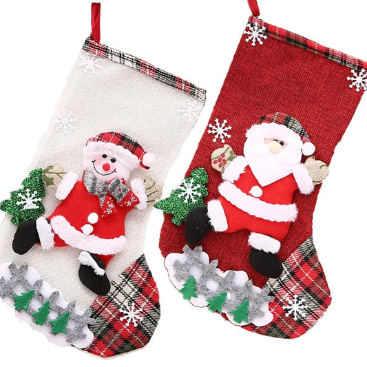 (1pcs/pack) Christmas Decorations, Christmas Socks, Gift Bags, Christmas Scenes, Window Display, Small Pendants, Christmas Decor
