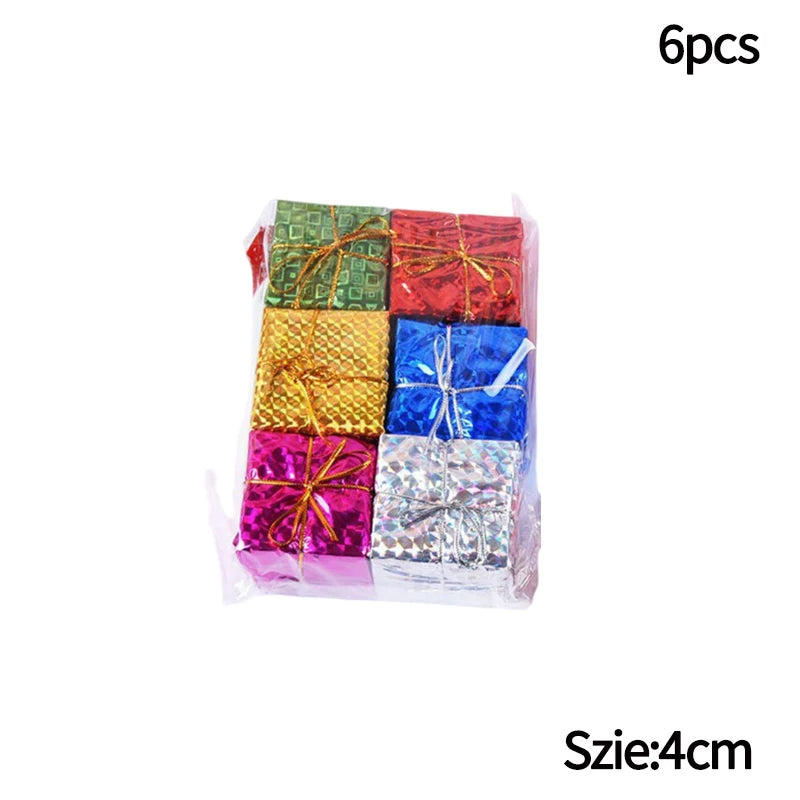 6/12/24/36PCS Christmas Balls Ornament Xmas Tree Hanging Bauble Pendant 2025 Christmas Decoration Home Party Photo Porps Navidad