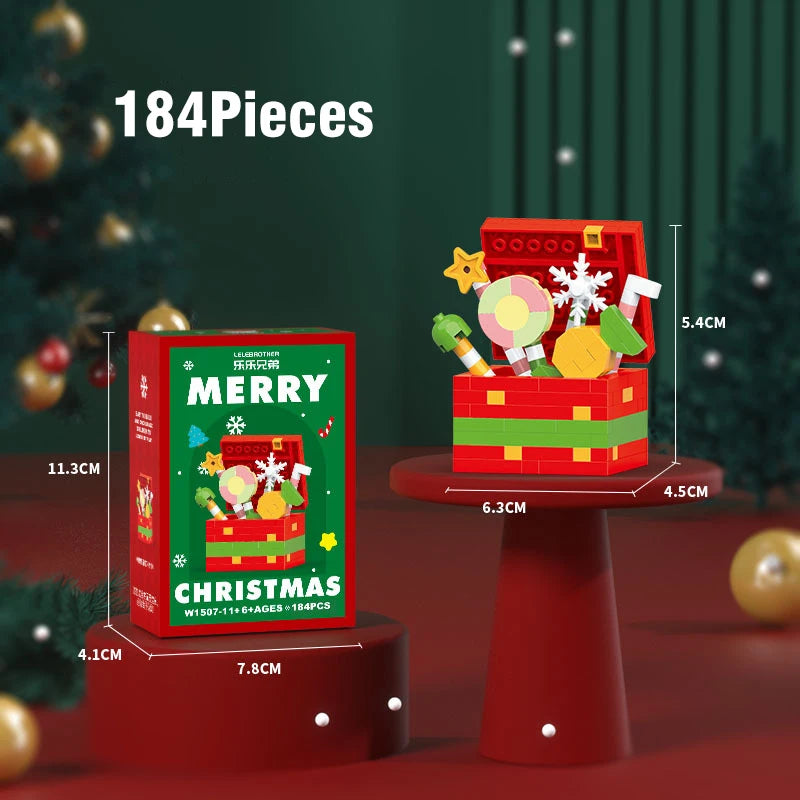 Santa Claus Building Blocks Christmas Bricks Gift Kids Toy Home Decoration Micro Particle Bricks Diy Assembly Games Xmas Gift