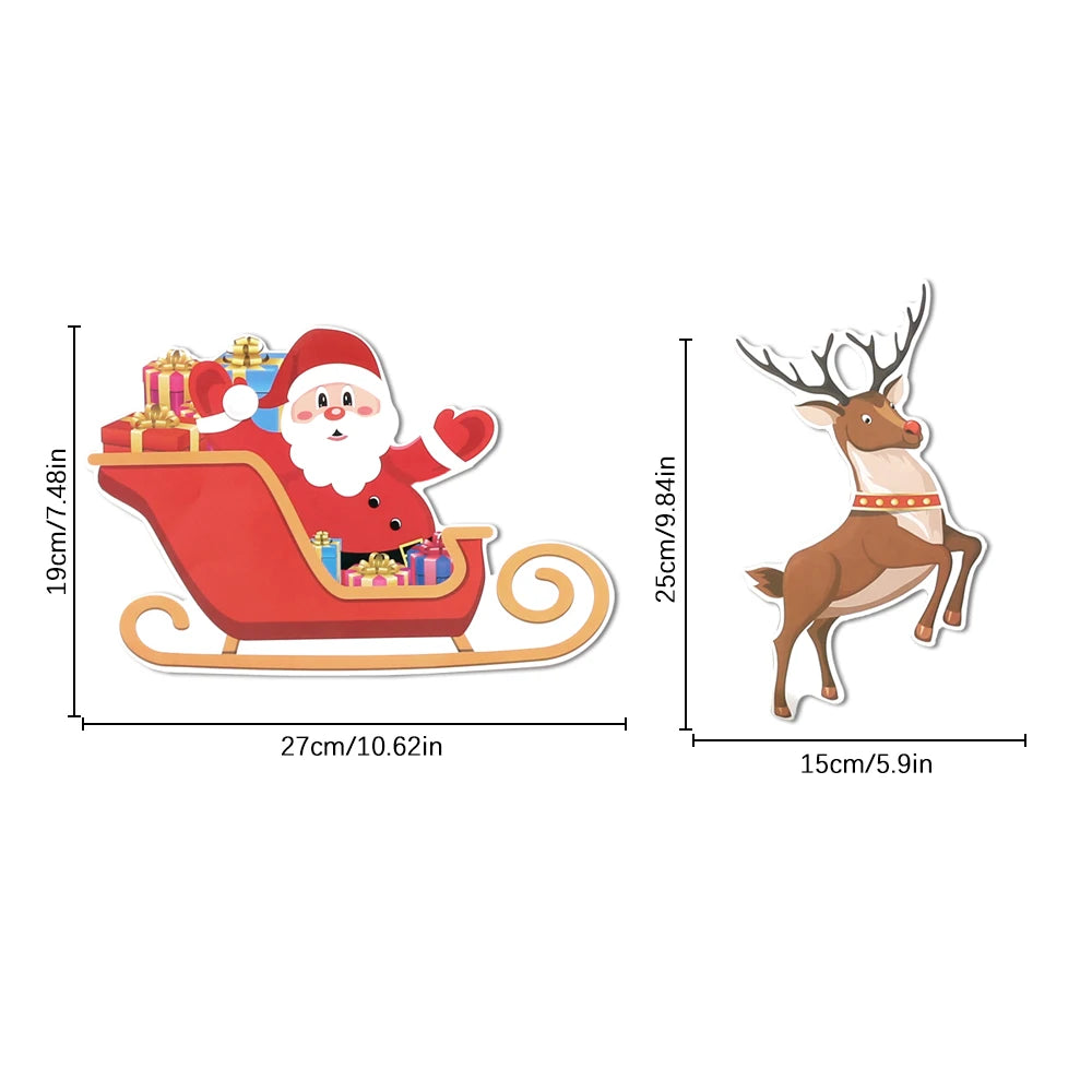 2M Christmas Decoration Santa Claus Flag Raising Xmas Tree Pendant for Home Decor 2026 New Year Party Gift Navidad Accessories