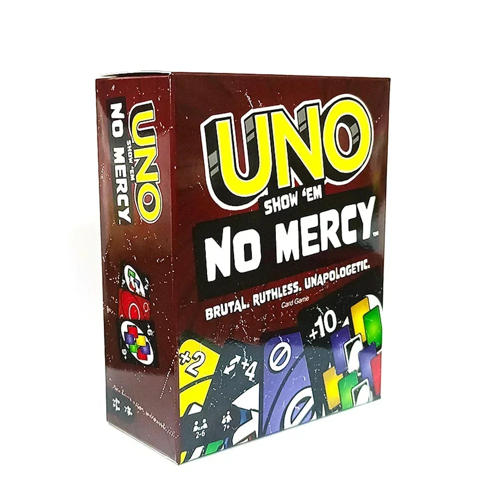 NEW Uno No mercy Game Board Games2025 UNO Cards Table Family Party Entertainment UNO Games Card Toys Children Birthday Christmas