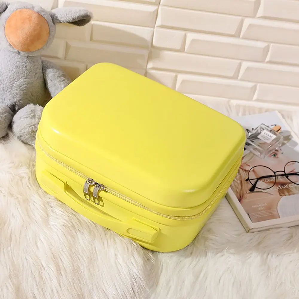 14 inch Lightweight Mini Travel Suitcase Cosmetic Box Waterproof Hand Luggage Organizer Makeup Case Protable Small Boarding Case