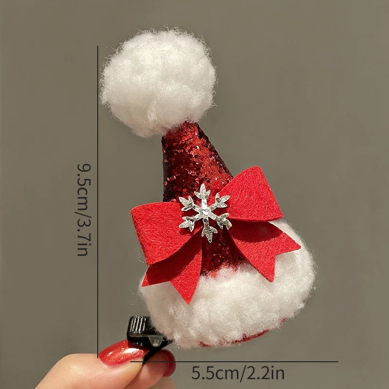Christmas Decoration 2025 Hair Accessory Christmas Birthday Party Favors Gifts for Kids Hairpin Navidad 2025 Novedades