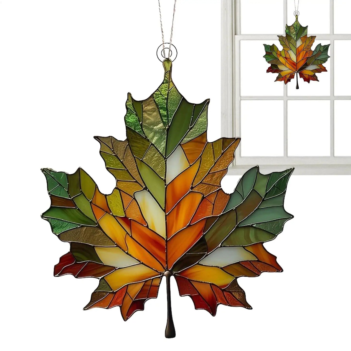 Fall Leaves Thanksgiving Decor Autumn Decor Wall Decor Fall Leaves Maple Leaves Stained Fall Decorations Acrylic Wall Art
