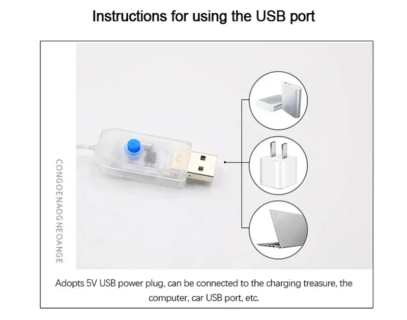 1/3M Santa Claus Climbing Ladder String Lights USB 8 Modes LED Lamp Christmas Decoration for Garden Cristmas Tree New Year Gift
