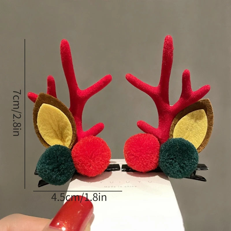 Christmas Decoration 2025 Hair Accessory Christmas Birthday Party Favors Gifts for Kids Hairpin Navidad 2025 Novedades