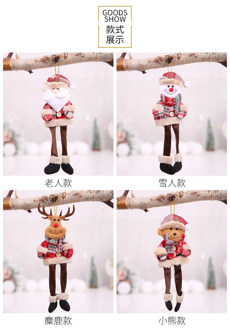 Christmas Decorations for Home Lovely Faceless doll Hanging Pendant Christmas Tree DIY Decor Ornaments Xmas New Year Gifts Kids
