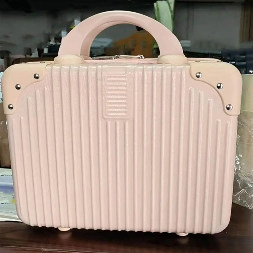 14 inch Lightweight Mini Travel Suitcase Cosmetic Box Waterproof Hand Luggage Organizer Makeup Case Protable Small Boarding Case
