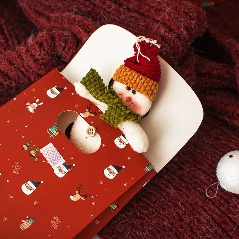 Christmas gift box candy bag portable flip cover souvenir gift bag