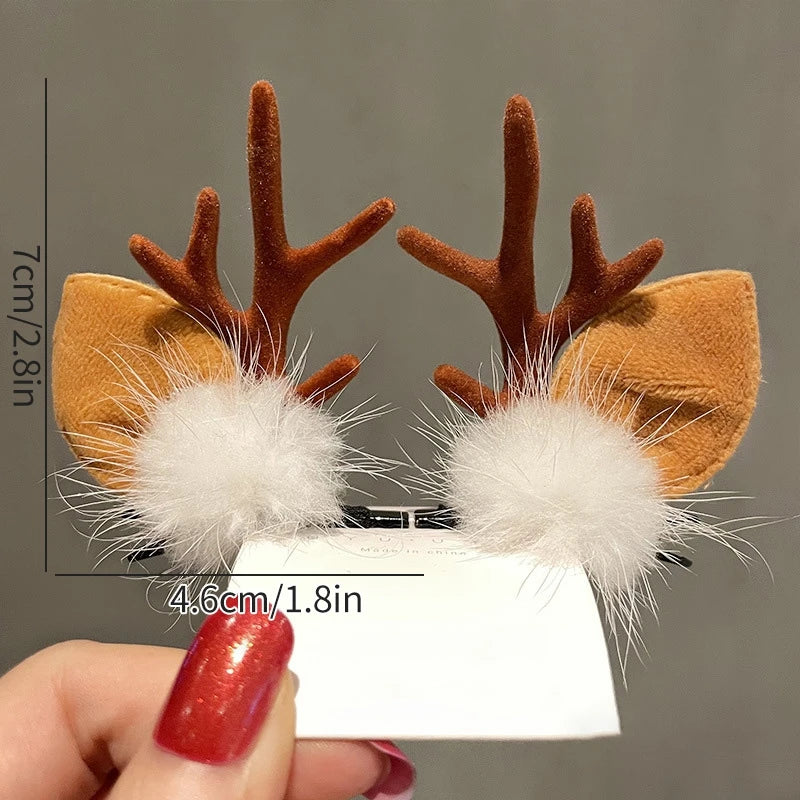 Christmas Decoration 2025 Hair Accessory Christmas Birthday Party Favors Gifts for Kids Hairpin Navidad 2025 Novedades