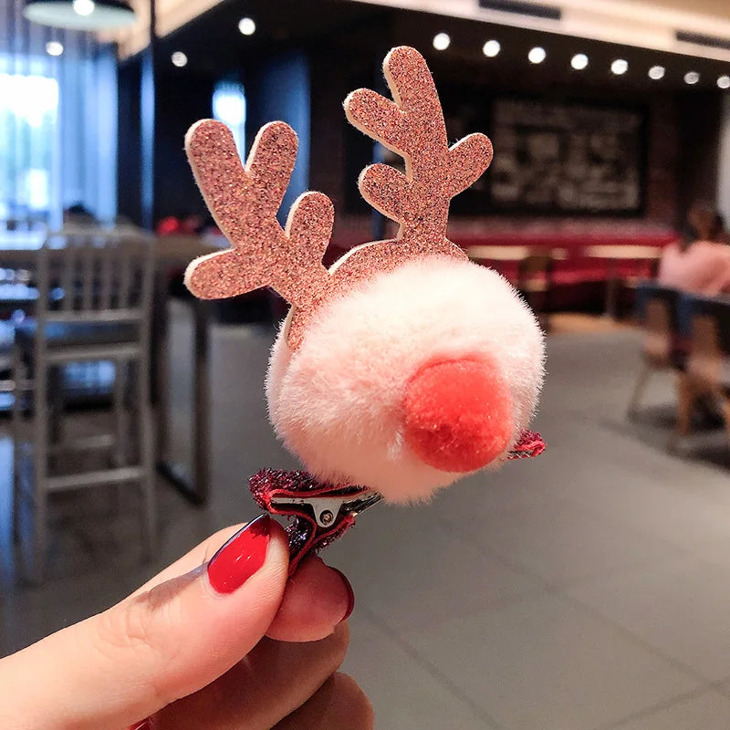 Christmas Decoration 2025 Hair Accessory Christmas Birthday Party Favors Gifts for Kids Hairpin Navidad 2025 Novedades