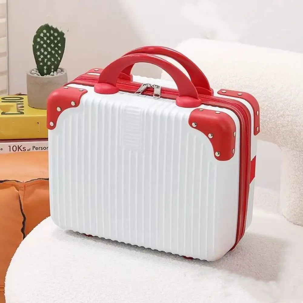 14 inch Lightweight Mini Travel Suitcase Cosmetic Box Waterproof Hand Luggage Organizer Makeup Case Protable Small Boarding Case