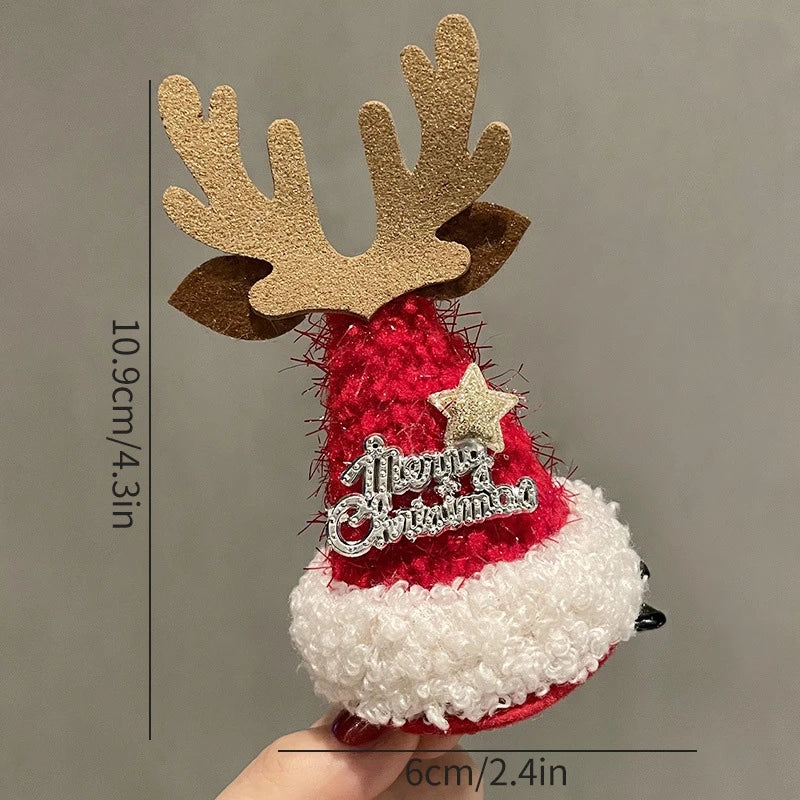 Christmas Decoration 2025 Hair Accessory Christmas Birthday Party Favors Gifts for Kids Hairpin Navidad 2025 Novedades