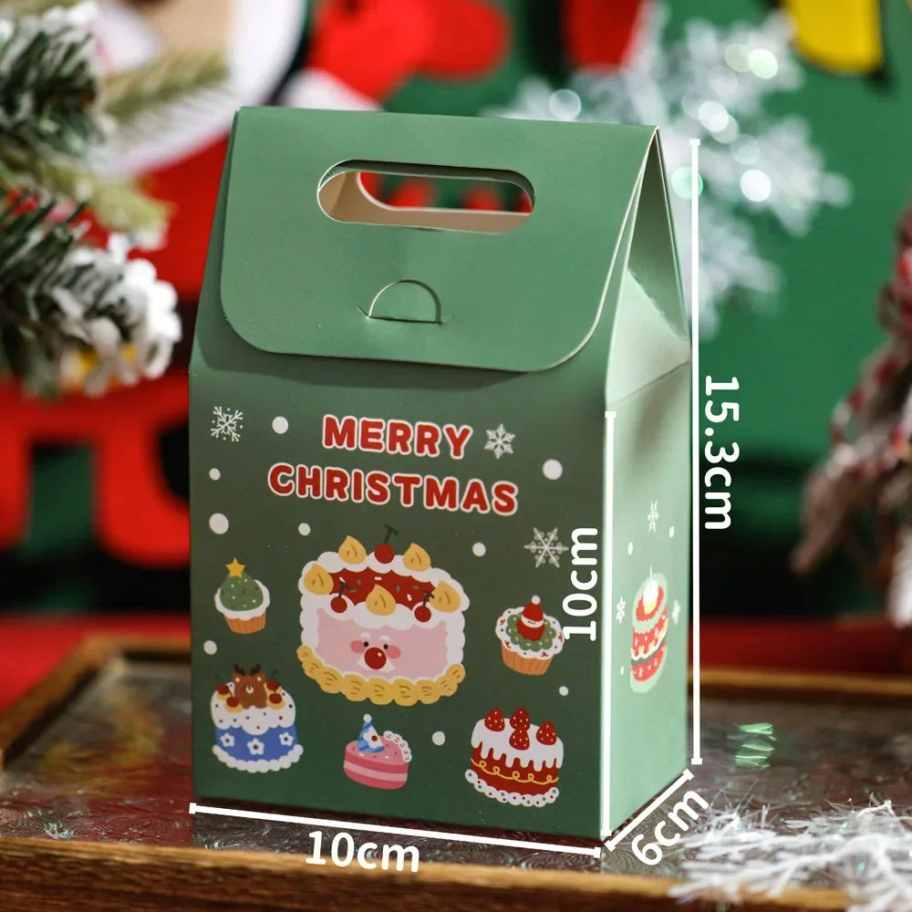 Christmas Gift Bags Small Gifts Cookies Colourful Boxes Christmas Eve Handheld Candy Boxes Father Christmas Christmas Gifts