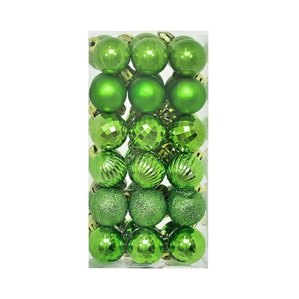 36Pcs Christmas Balls New Year Party Decoration Xmas Tree Ornaments Christmas Hanging Ornament Home Decor Gifts Navidad