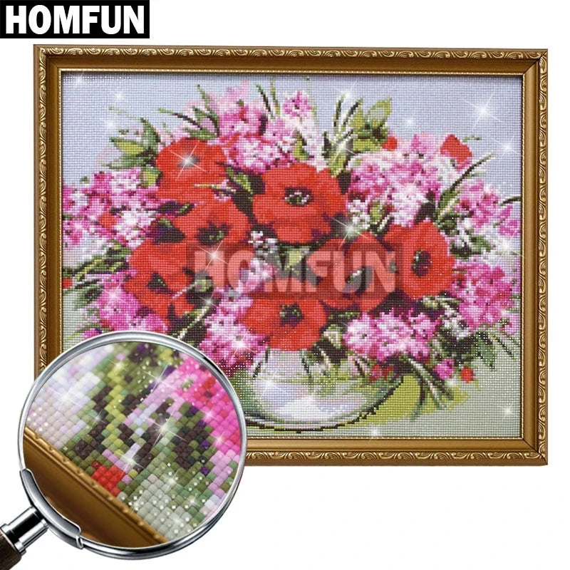 HOMFUN Full Diamond "House Christmas Scenery" DIY 5D Diamond Painting Cross Stitch Home Decor Picture Of Rhinestone Handmade