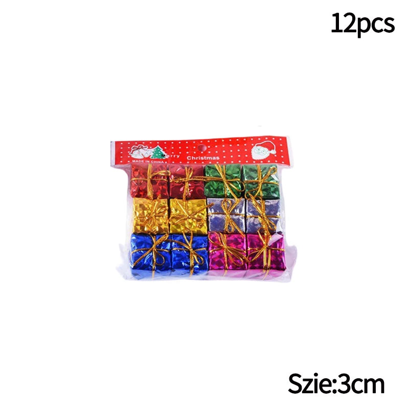 6/12/24/36PCS Christmas Balls Ornament Xmas Tree Hanging Bauble Pendant 2025 Christmas Decoration Home Party Photo Porps Navidad